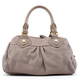Grey Leather Classic Q Baby Groovee 2-Way Bag