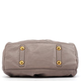 Grey Leather Classic Q Baby Groovee 2-Way Bag