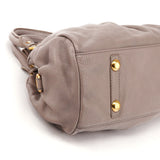 Grey Leather Classic Q Baby Groovee 2-Way Bag