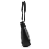73983 Shopper van zwart leer