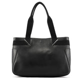73983 Shopper van zwart leer