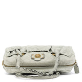 Stam Tote Bag aus grauem gestepptem Leder