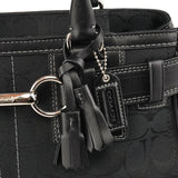 12297 Hamptons tote i sort Signature canvas