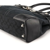 12297 Hamptons tote i sort Signature canvas
