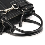 12297 Hamptons tote i sort Signature canvas