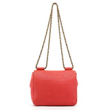 Sac porté épaule Elsie en cuir rose