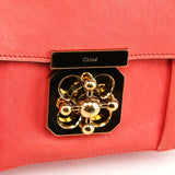 Sac porté épaule Elsie en cuir rose
