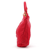 Bolso hobo Classic Q Hillier de piel rosa fucsia