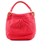 Bolso hobo Classic Q Hillier de piel rosa fucsia