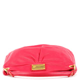 Bolso hobo Classic Q Hillier de piel rosa fucsia