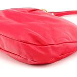 Bolso hobo Classic Q Hillier de piel rosa fucsia