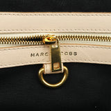 Mini Stam 2-Way Tasche aus elfenbeinfarbenem gestepptem Leder