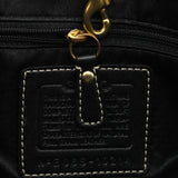 10214 Hamptons shopper van zwart leer