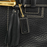 10214 Hamptons shopper van zwart leer