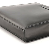 001 1434 Anthracite Leather 2-Way Tote Bag