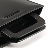 001 1434 Anthracite Leather 2-Way Tote Bag
