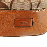 11072 Turnlock shopper van beige en cognac Signature canvas