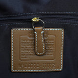 11072 Turnlock shopper van beige en cognac Signature canvas