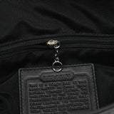 F11199 Torebka tote Hamptons z czarnej gładkiej skóry