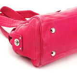 Pink Leather Totally Turnlock Tote Bag