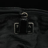 1995 Torebka tote Spazzolato Sport z czarnej skóry lakierowanej