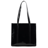 1995 Torebka tote Spazzolato Sport z czarnej skóry lakierowanej