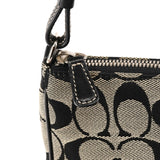 6094 Grey Black Signature Demi Shoulder Bag