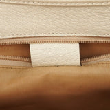 002 1068 Ivory Leather Jackie Shoulder Bag