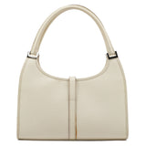 002 1068 Ivory Leather Jackie Shoulder Bag