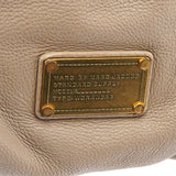 Greige Leather Classic Q Fran 2-Way Bag