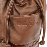 Anagram Schultertasche aus hellbraunem Nappaleder
