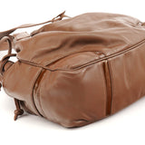 Anagram Schultertasche aus hellbraunem Nappaleder