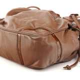 Anagram Schultertasche aus hellbraunem Nappaleder