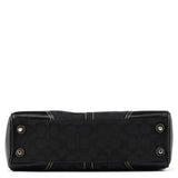 10245 Torebka tote Hamptons z czarnego płótna Signature
