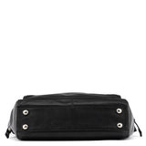 14522 Torebka tote Turnlock z czarnej skóry