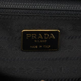 Clutch tote i grønt Saffiano læder