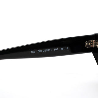 GG2418/S Black Acetate Cat-Eye Sunglasses