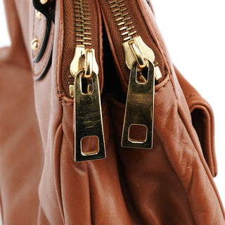 Light Brown Leather Blake Tote Bag