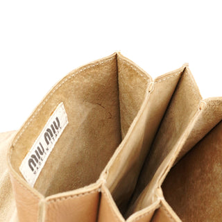Beige Leather Crossbody Bag