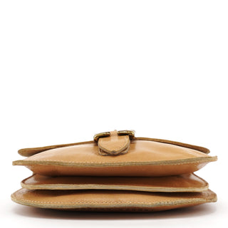 Beige Leather Crossbody Bag