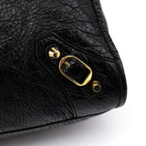 Balenciaga 115748 Black Lambskin City Bag