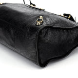Balenciaga 115748 Black Lambskin City Bag