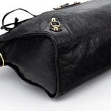 Balenciaga 115748 Black Lambskin City Bag