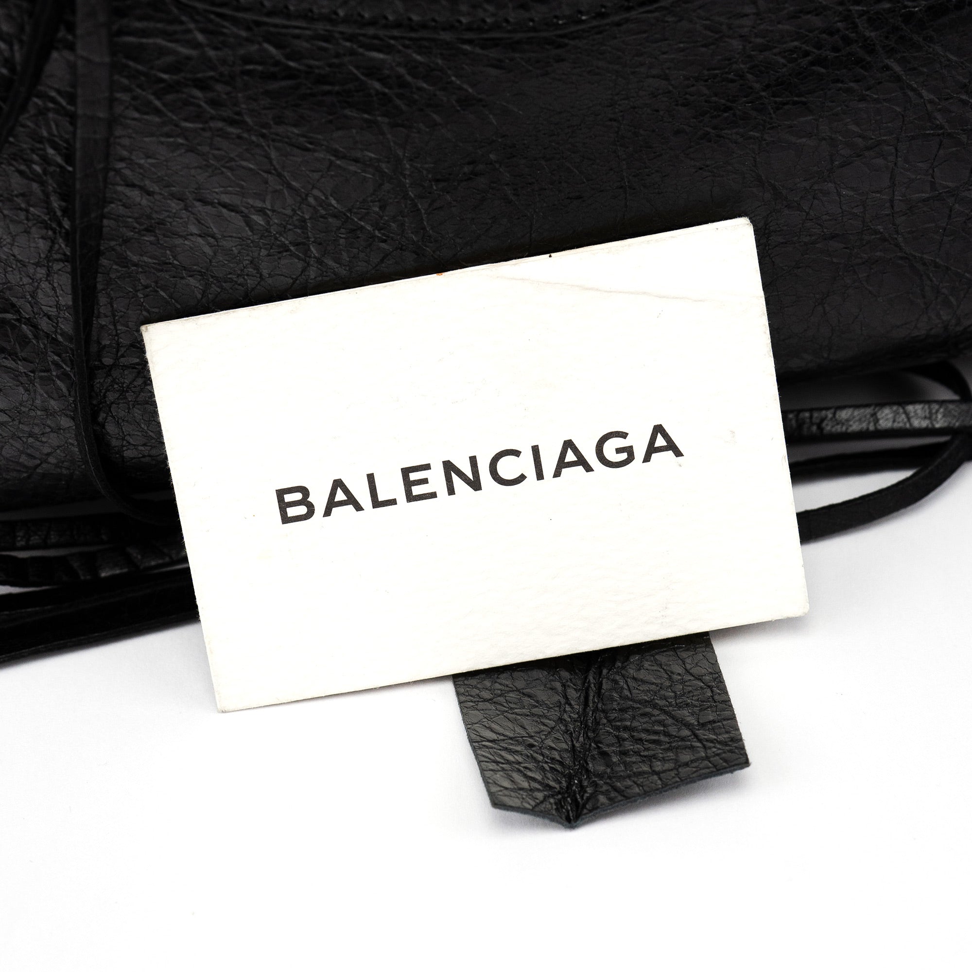 Balenciaga 115748 Black Lambskin City Bag