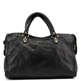 Balenciaga 115748 Black Lambskin City Bag