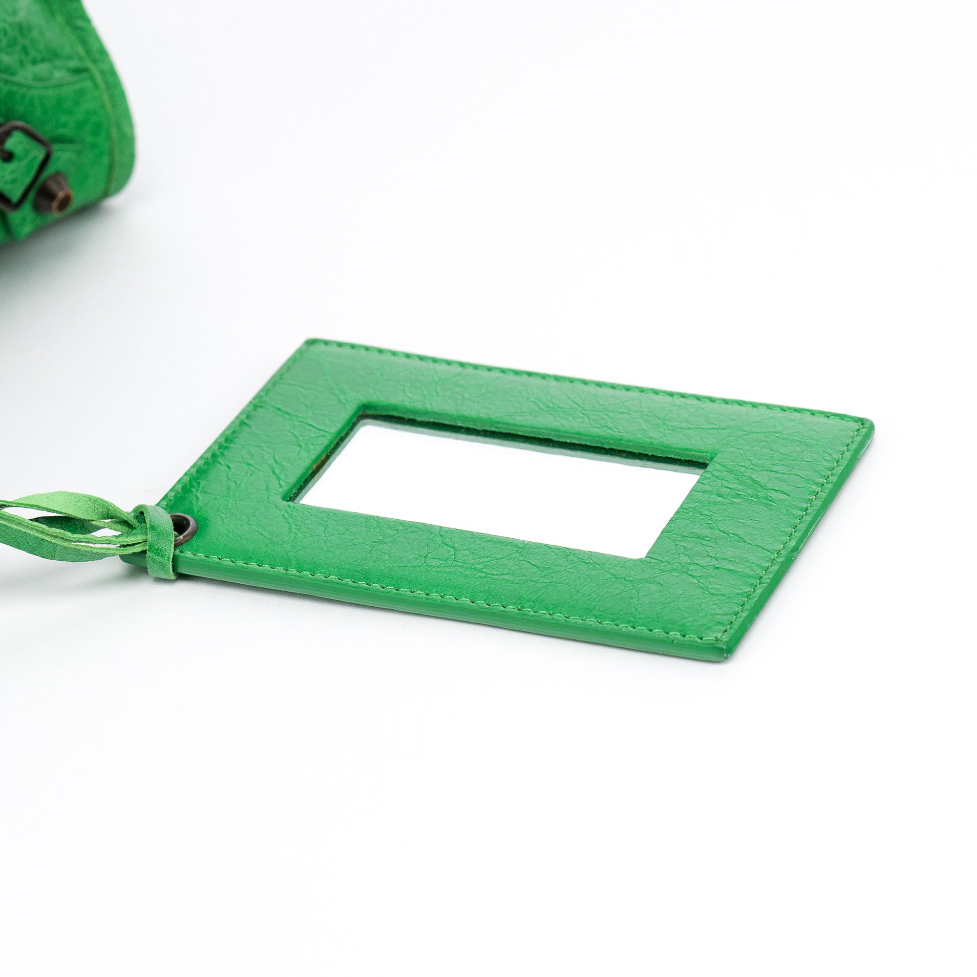 Balenciaga 115748 Green Lambskin City Bag