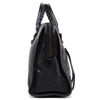 Balenciaga Black Leather City Bag