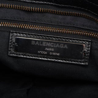 Balenciaga Black Leather City Bag