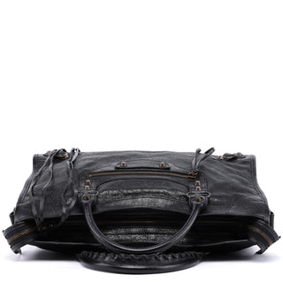 Balenciaga Black Leather City Bag