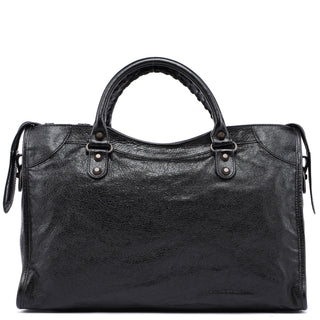 Balenciaga Black Leather City Bag